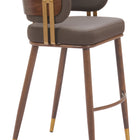 Zuo Brew Barstool Brown & Walnut