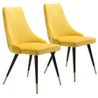 Zuo Piccolo Dining Chair (Set of 2) Yellow