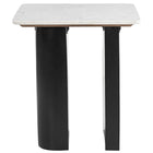 Zuo Fiora Side Table White & Black