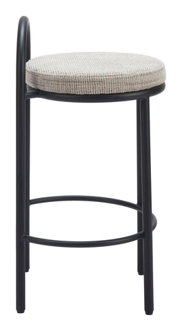 Zuo Sisal Counter Stool (Set of 2) Beige Tweed