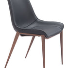 Zuo Magnus Dining Chair (Set of 2) Black & Walnut