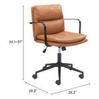 Zuo Birao Office Chair Brown