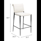 Zuo Freesia Barstool (Set of 2) White
