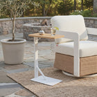 Zuo Pebble Side Table White