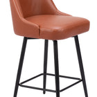 Zuo Keppel Swivel Counter Stool Brown