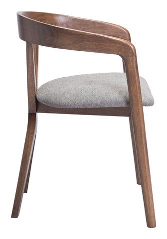 Zuo Cairo Dining Chair Dove Gray & Walnut