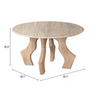 Zuo Eda Coffee Table White & Natural