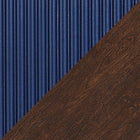 Manhattan Comfort Duane Mid-Century Modern 4-Piece Living Room Set in Navy Blue