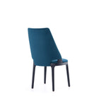 Manhattan Comfort Kara Modern 6-Piece Dining Chair Set in Blue