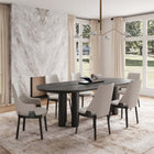 Manhattan Comfort Kara Modern 6-Piece Dining Chair Set in Light Gray