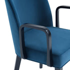 Manhattan Comfort Hillman Modern 6-Piece Dining Chair Set in Blue