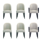 Manhattan Comfort Hillman Modern 6-Piece Dining Chair Set in Light Gray
