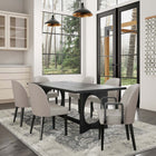 Manhattan Comfort Hillman Modern 6-Piece Dining Chair Set in Light Gray - 4-DC087-LG