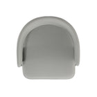 Manhattan Comfort Luce Modern Textured Vegan Leather Metal Dining Chair in Stone Gray - Set of 4