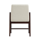 Manhattan Comfort Stella Modern Velvet Wood Armchair in Cream - Set of 4