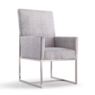 Manhattan Comfort Element Modern 6-Piece Dining Chair Set in Gray
