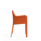 Manhattan Comfort Paris Modern 6-Piece Dining Chair Set in Coral