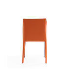 Manhattan Comfort Paris Modern 6-Piece Dining Chair Set in Coral