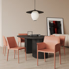 Manhattan Comfort Paris Modern 6-Piece Dining Chair Set in Clay