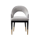 Manhattan Comfort Carrington and Rockaway Modern Industry Chic 5-Piece Dining Set in Light Gray and Black