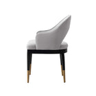 Manhattan Comfort Carrington and Rockaway Modern Industry Chic 5-Piece Dining Set in Light Gray and Black