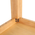 Manhattan Comfort Carrington and Rockaway Modern Industry Chic 5-Piece Dining Set in Midnight Blue and Natural