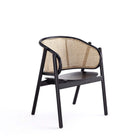 Manhattan Comfort Hathaway and Versailles Modern Industry Chic 5-Piece Dining Set in Black and Natural