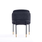 Manhattan Comfort Flor and Hathaway Modern Industry Chic 5-Piece Dining Set in Black