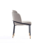 Manhattan Comfort Flor and Hathaway Modern Industry Chic 5-Piece Dining Set in Wheat and Black