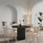 Manhattan Comfort Hathaway and Palmer Modern Industry Chic 5-Piece Dining Set in Ivory and Black