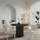 Manhattan Comfort Hathaway and Palmer Modern Industry Chic 5-Piece Dining Set in Silver Lining and Black