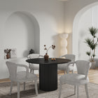 Manhattan Comfort Hathaway and Palmer Modern Industry Chic 5-Piece Dining Set in Gold Dust and Black