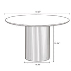 Manhattan Comfort Aspen and Hathaway Modern Industry Chic 5-Piece Dining Set in Silver Lining and Natural