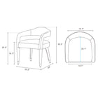 Manhattan Comfort Aspen and Hathaway Modern Industry Chic 5-Piece Dining Set in Gold Dust and Natural