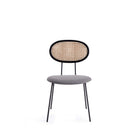 Manhattan Comfort Hathaway and Jardin Modern Industry Chic 5-Piece Dining Set in Black and Gray