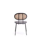 Manhattan Comfort Hathaway and Jardin Modern Industry Chic 5-Piece Dining Set in Black and Gray