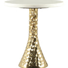 Zuo Lira Accent Table White & Gold
