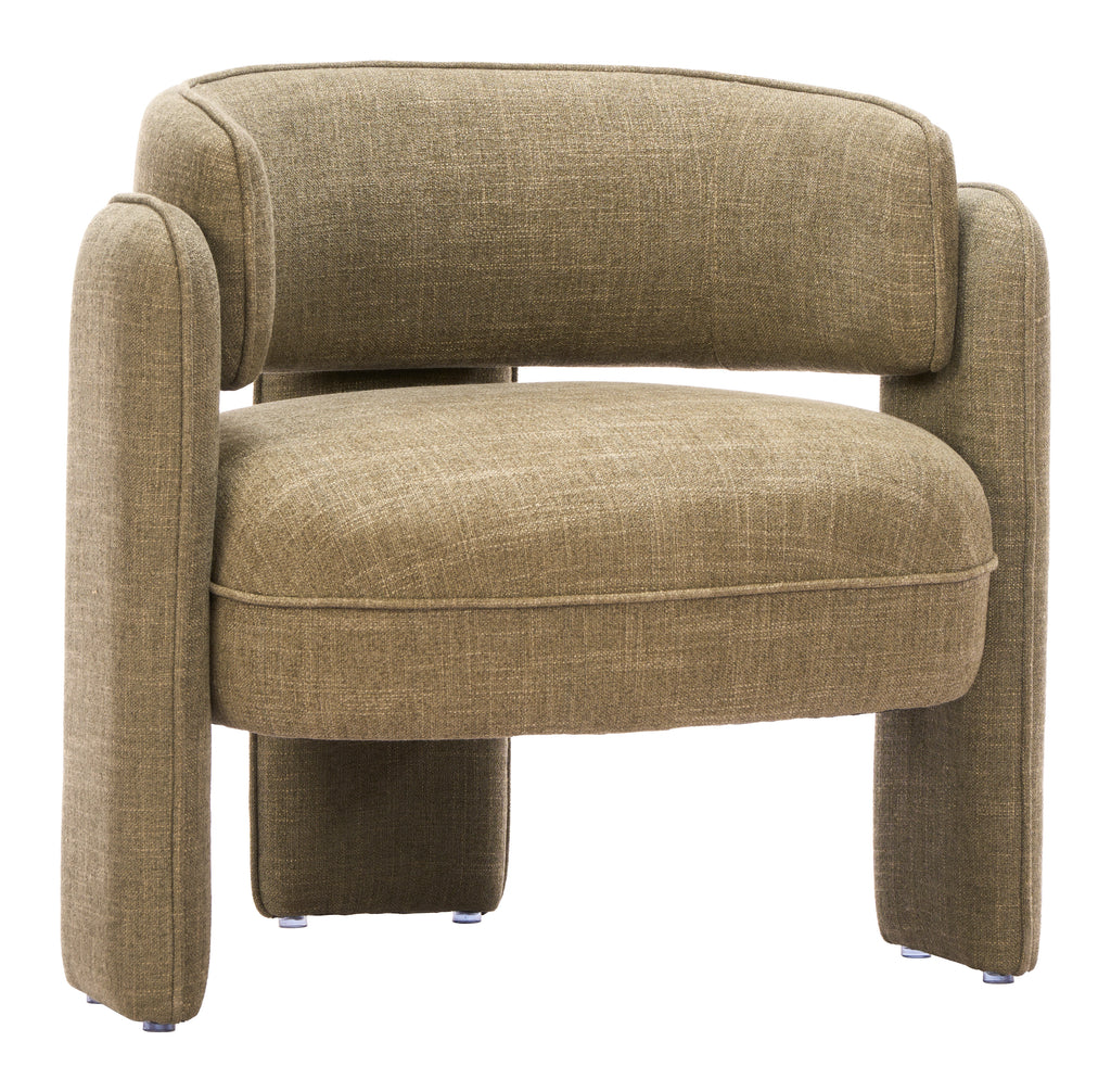 Zuo Naan Accent Chair Artichoke Green