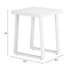 Zuo Welt Side Table White
