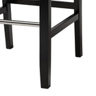 Baxton Studio Libra White Modern Bar Stool with Nail Head Trim (Set of 2)