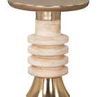 Zuo Ringar Side Table Gold & Natural