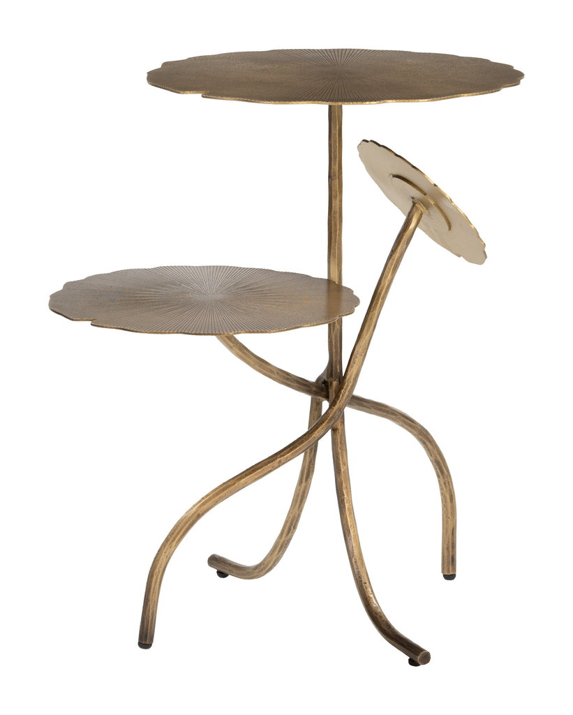 Zuo Mavro Accent Table Brass