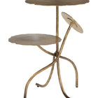 Zuo Mavro Accent Table Brass