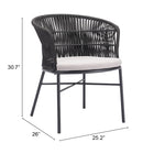 Zuo Freycinet Dining Chair (Set of 2) Black