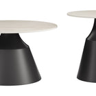 Zuo Camella Coffee Table Set (2-Piece) Light Beige & Black