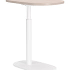 Zuo Buddy Adjustable Rotating Side Table Natural & White