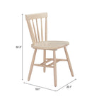 Zuo Tyce Dining Chair (Set of 2) Natural