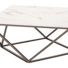 Zuo Tintern Coffee Table White & Antique Bronze