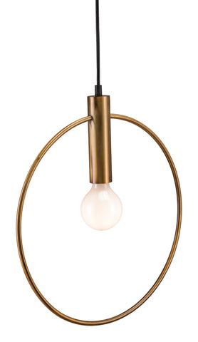 Zuo Irenza Ceiling Lamp Brass