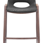 Zuo Desi Counter Stool (Set of 2) Black & Walnut